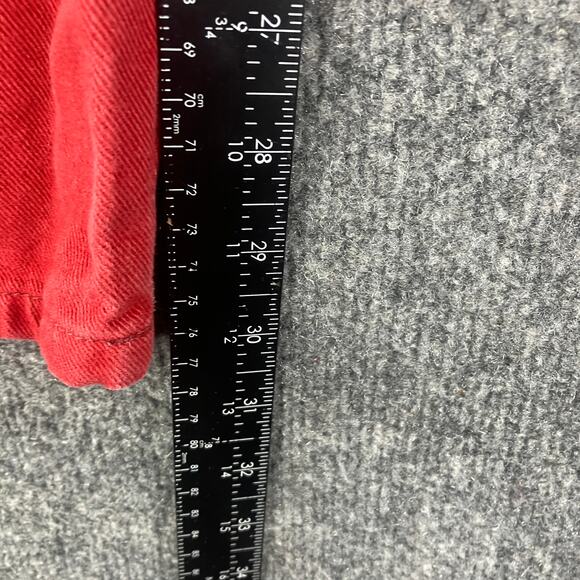Vintage High Waist Jeans Womens Size 9/10 Red Tapered Mom Fit 90s Denim - Picture 3 of 10